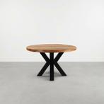 Ronde eettafel 110 cm mangohout, Huis en Inrichting, Tafels | Eettafels, Ophalen of Verzenden, Nieuw