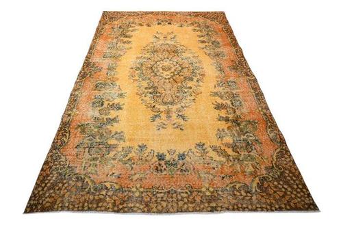 Handgemaakte gele vintage - Vloerkleed - 280 cm - 160 cm -, Huis en Inrichting, Stoffering | Tapijten en Kleden