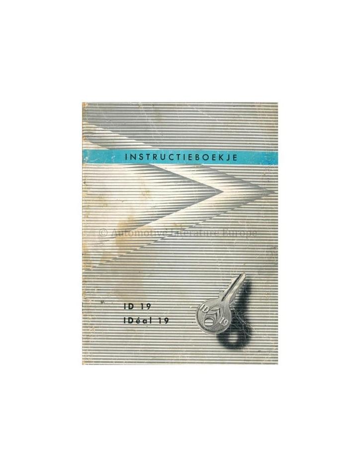 1959 CITROEN ID 19 INSTRUCTIEBOEKJE NEDERLANDS, Auto diversen, Handleidingen en Instructieboekjes