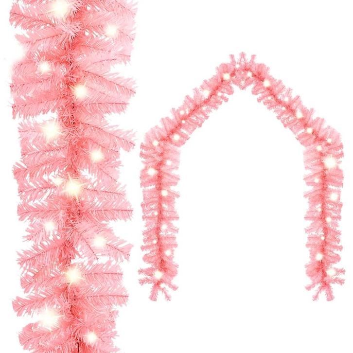vidaXL Kerstslinger met LED-lampjes 5 m roze, Diversen, Kerst, Nieuw, Verzenden