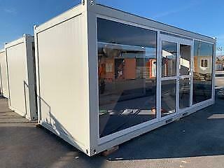 Kantoor unit/container met glazen wanden te koop!, Doe-het-zelf en Verbouw, Containers