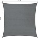 2dekans | tectake - Vierkant zonneluifel van polyethyleen, Ophalen of Verzenden, Zo goed als nieuw