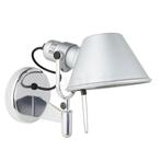 Artemide Tolomeo Faretto LED met schakelaar, aluminium gepol, Huis en Inrichting, Lampen | Wandlampen, Verzenden, Nieuw