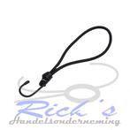 Elastiek met haak / tentspanner lengte 23 cm zwart, Ophalen of Verzenden, Nieuw