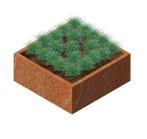Cortenstaal plantenbak zonder bodem 100x100x40cm - HTDesign