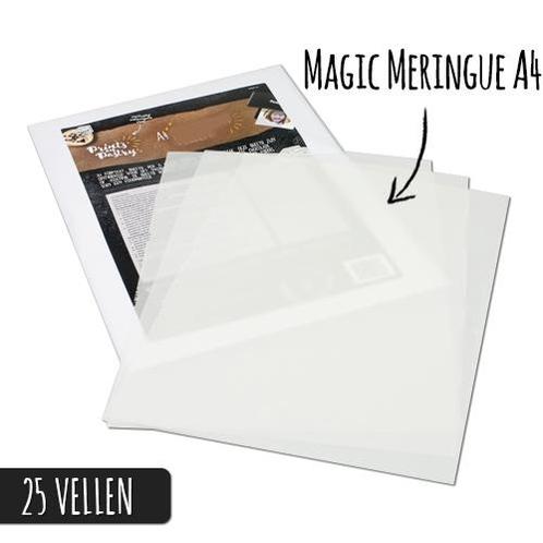 Magic Meringue sheets A4-formaat (25 vellen), Hobby en Vrije tijd, Taarten en Cupcakes maken, Nieuw, Verzenden