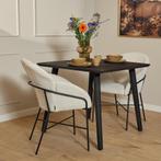 *WOONWINKEL* Starfurn Omaha Black Eettafel Zwart Mangohout 9, Huis en Inrichting, Tafels | Eettafels, Verzenden, Nieuw