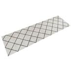 vidaXL Keukenmat wasbaar geblokt 60x180 cm fluweel, Verzenden, Nieuw