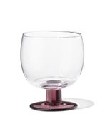 HEMA Wijnglas 290ml glas gekleurde voet, Verzenden, Nieuw