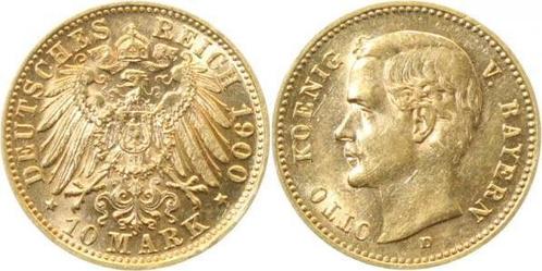 Duitsland 10 Mark Bayern Otto 1900 D fast stempelglanz Ot..., Postzegels en Munten, Munten | Europa | Niet-Euromunten, Verzenden