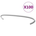 vidaXL Gabionhaken 100 st 20 cm gegalvaniseerd staal, Tuin en Terras, Verzenden, Nieuw