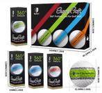 3-Laags PU Golfballen – Putter met 360° Uitlijningslijn, Verzenden, Nieuw