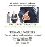 Goud verkopen Enschede Almelo Hengelo - TIEMAN JUWELIERS, Gebruikt, Met edelsteen, Ophalen of Verzenden, Goud
