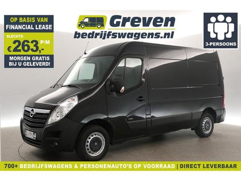 Opel Movano L2H2 Airco Cam Cruise Navi PDC Trekhaak €263pm, Auto's, Bestelauto's, Handgeschakeld, Diesel, Zwart, Opel, Verzenden