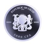Tsjaad. 5000 Francs 2024 1 oz Chad Cannabis Bud Holographic