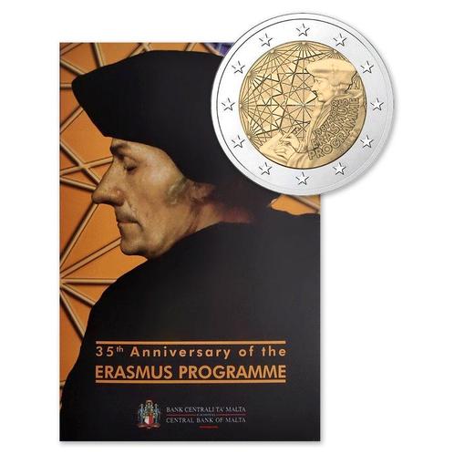 Malta 2 Euro Erasmus 2022 Coincard, Postzegels en Munten, Munten | Europa | Euromunten, Verzenden