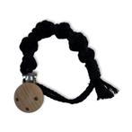 Macramé Speenkoord Spiral - Zwart - Katoen - Macramé -, Ophalen of Verzenden, Nieuw