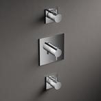 Hotbath Laddy inbouwthermostaat met 2 stopkranen vierkant, Doe-het-zelf en Verbouw, Sanitair, Ophalen of Verzenden, Nieuw, Chroom