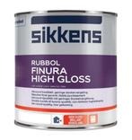 Sikkens Rubbol Finura High gloss met geringe donkervergeling, Doe-het-zelf en Verbouw, Verf, Beits en Lak, Ophalen of Verzenden