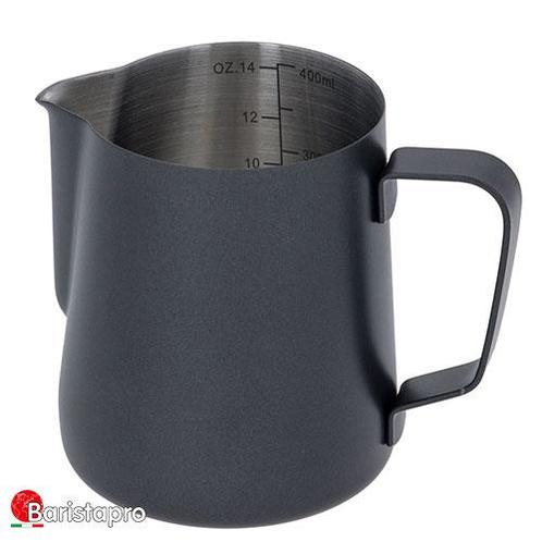 BaristaPro Melkopschuimkan Zwart 400ml (melkkan), Witgoed en Apparatuur, Koffiemachine-accessoires, Nieuw, Ophalen of Verzenden