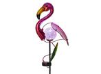 HI Flamingo tuinlamp - Werkt op zonne-energie - 20 x 8,5 x, Verzenden, Nieuw