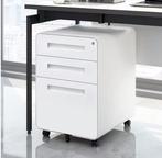 Verrijdbare Witte Dossierkast met Slot – 3 Lades Metaal, Verzenden, Nieuw in verpakking