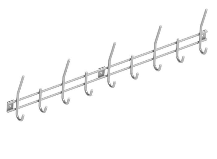 Intersteel garderobe 9 haken rvs, Huis en Inrichting, Woonaccessoires | Kapstokken, Verzenden