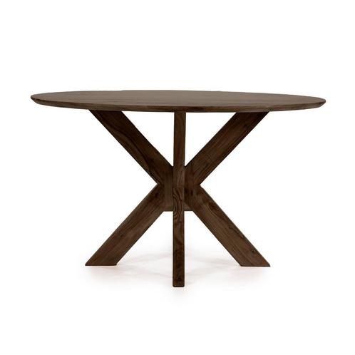 *WOONWINKEL* Eleonora Nikki Ronde Eettafel Donker Bruin Hout, Huis en Inrichting, Tafels | Eettafels, Nieuw, Verzenden