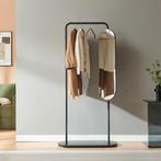 Kledingrek Vamn met spiegel 167x80x35 cm zwart [en.casa], Huis en Inrichting, Kasten | Kledingkasten, Verzenden, Nieuw