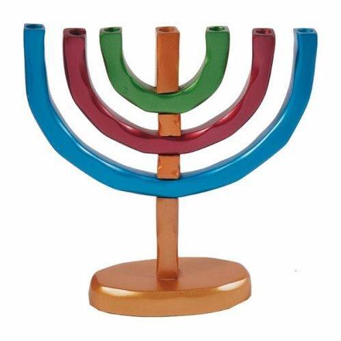 Menorah, prachtige 7-armige Menorah small van Yair Emanue..., Huis en Inrichting, Woonaccessoires | Kandelaars en Kaarsen, Verzenden