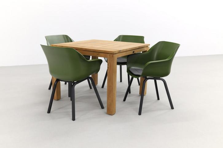 Hartman Sophie tuinstoel Moss groen/Rome brown 100 cm. -, Tuin en Terras, Tuinsets en Loungesets, Tuinset, Nieuw, Hout, Verzenden