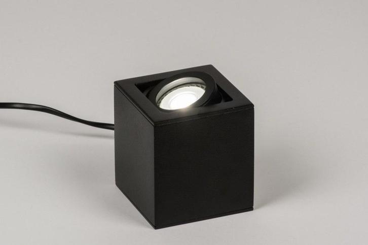 Rietveld Tafellampen - Zwart - Metaal, Aluminium, Huis en Inrichting, Lampen | Tafellampen, Verzenden