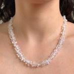 Ketting met natuurlijke witte labradoriet op cavetto, ct