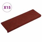 Naaldvilt Trapmatten Rood - 15 stuks - Retourdeal, OP = OP!, Ophalen of Verzenden, Nieuw, Rood, Tapijt