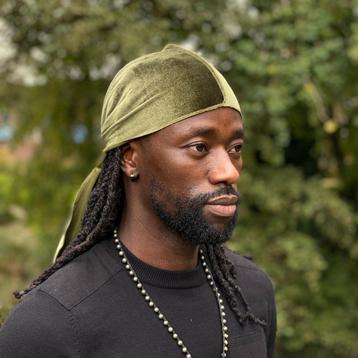 Fluwelen Durag / Velvet Du-rag / Do-rag / Bandana - Unisex - beschikbaar voor biedingen
