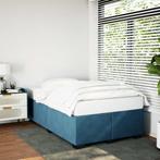 vidaXL Bedframe fluweel blauw 120x200 cm, Huis en Inrichting, Slaapkamer | Bedden, Nieuw, Twijfelaar, 120 cm, 200 cm