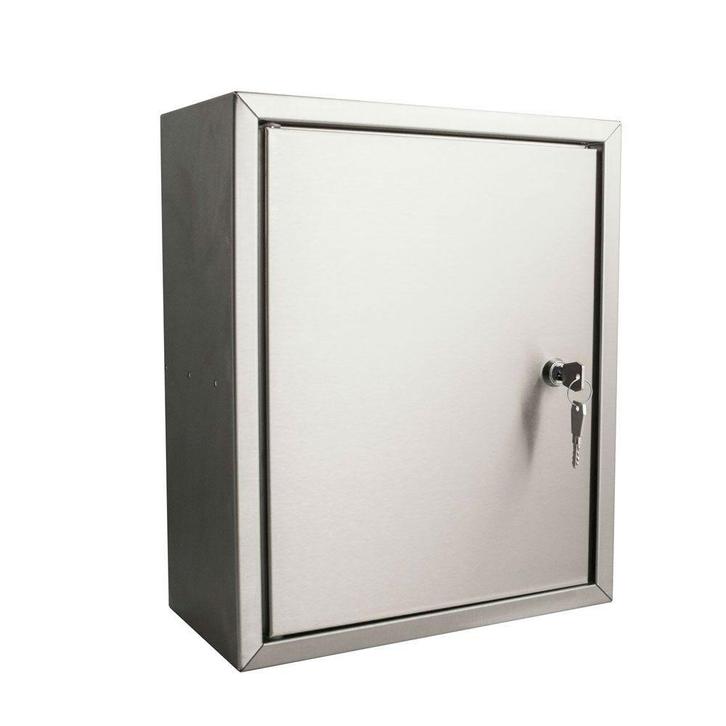 STOER! Berlijn 165mm post inbouwkast met deurtje - RVS, Tuin en Terras, Brievenbussen, Nieuw, Verzenden