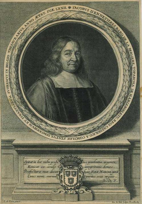 Portrait of Jacques d Ennetieres, Antiek en Kunst, Kunst | Etsen en Gravures