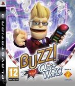Buzz Quiz World met 4 draadloze buzzers en dongle (ps3, Spelcomputers en Games, Ophalen of Verzenden, Zo goed als nieuw