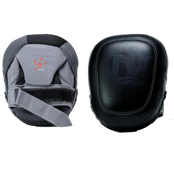 Focushandschoenen  Nihon | leer | Zwart / Grijs, Sport en Fitness, Vechtsporten en Zelfverdediging, Vechtsportbescherming, Nieuw