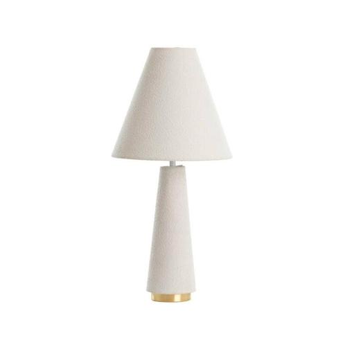 Tafellamp Devia Ø30x61 cm – Bouclé Crème | Light &amp; Living, Huis en Inrichting, Lampen | Tafellampen, Ophalen