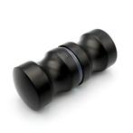 Douchedeurknop 703 rond 30mm - Zwart, Doe-het-zelf en Verbouw, Glas en Ramen, Ophalen of Verzenden, Nieuw