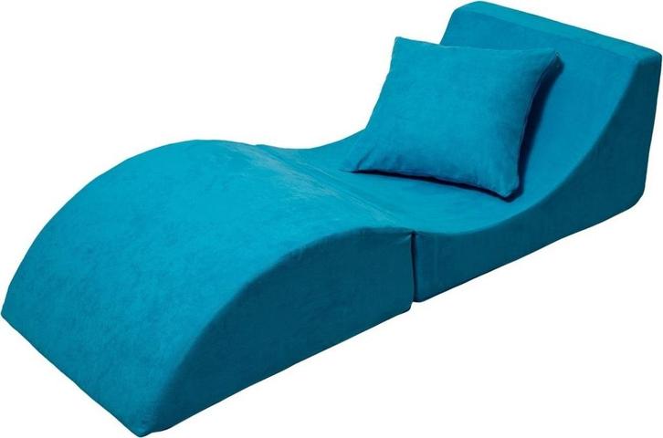 Opvouwbare Blauwe Bank | Tweedekansje | Perfect voor stud..., Huis en Inrichting, Banken | Bankstellen, 150 tot 200 cm, Minder dan 75 cm