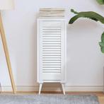 vidaXL Kastdeur louvre design 69x29,5 cm wit, Huis en Inrichting, Kasten | Overige, Verzenden, Nieuw