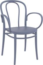 Tuinstoel - Stapelbaar - Donkergrijs  - Victor XL - Siesta, Verzenden, Nieuw