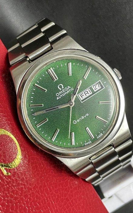 Omega - Genève Automatic Day-Date Green Dial 1960-1969 Men, Sieraden, Tassen en Uiterlijk, Horloges | Heren