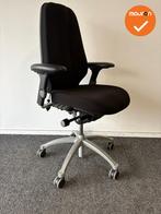 RH Logic 400 XL - zwarte stoffering  - Grijs voetkruis - ler, Werkplek, Ophalen of Verzenden, Gebruikt, Stoel