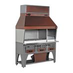 GGM Gastro | Wand-houtskoolgrill - 1,6 m | WGE16 | WGE16, Verzenden, Nieuw in verpakking, Fornuis, Frituur en Grillen