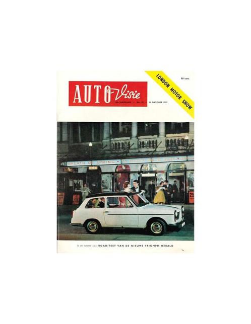 1959 AUTOVISIE MAGAZINE 22 NEDERLANDS, Boeken, Auto's | Folders en Tijdschriften