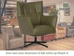 Leren draaifauteuil Lovely - Granada Moss (olijf/groen), Huis en Inrichting, Fauteuils, Nieuw, Ophalen of Verzenden, 75 tot 100 cm